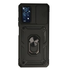 Xiaomi Redmi Note 11 Pro Kılıf Pars Lens Yüzüklü Silikon - Siyah