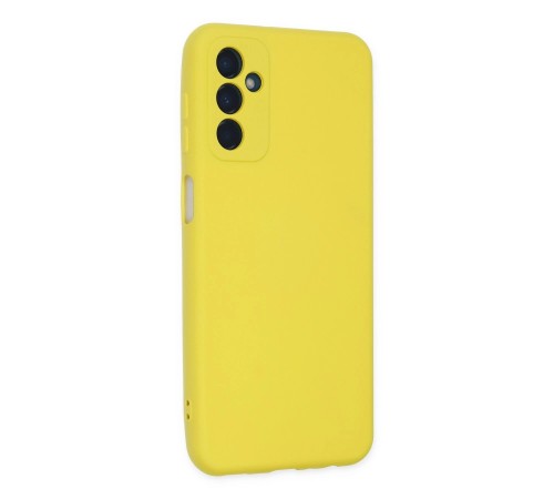 Samsung Galaxy M23 Kılıf Nano içi Kadife Silikon - Sarı