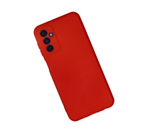 Samsung Galaxy M23 Kılıf Nano içi Kadife Silikon - Kırmızı