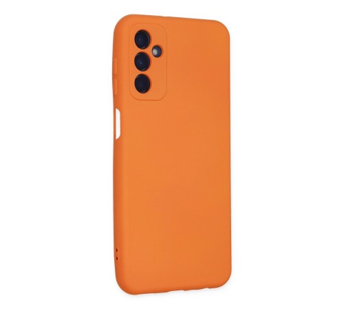 Samsung Galaxy M23 Kılıf Nano içi Kadife Silikon - Turuncu