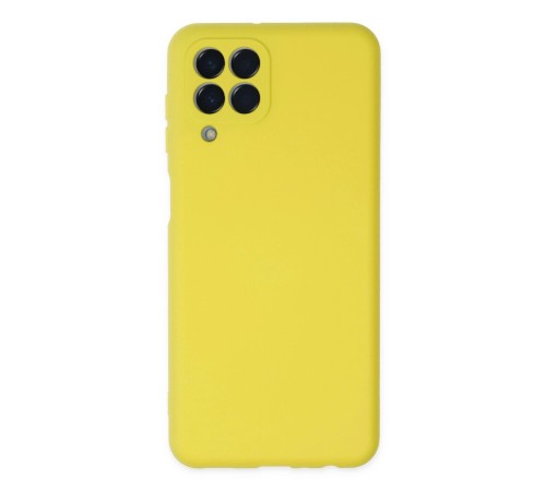 Samsung Galaxy M33 Kılıf Nano içi Kadife Silikon - Sarı