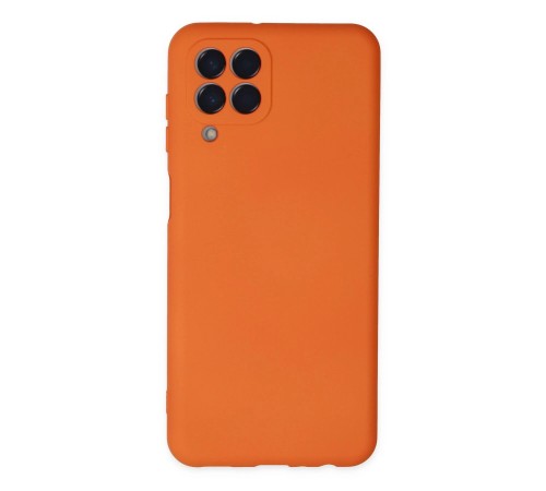 Samsung Galaxy M33 Kılıf Nano içi Kadife Silikon - Turuncu Samsung Galaxy M33 Kılıf Nano içi Kadife Silikon - Turuncu