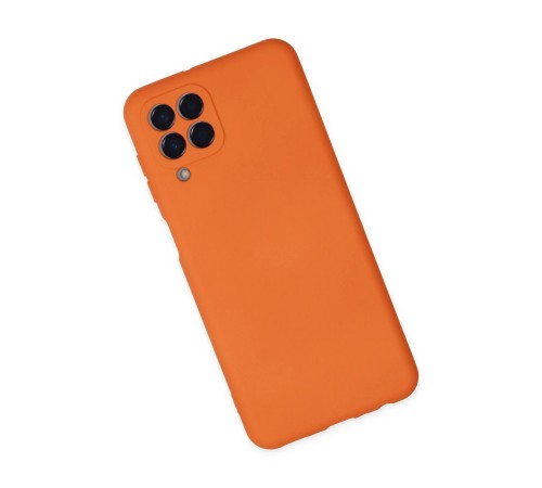 Samsung Galaxy M33 Kılıf Nano içi Kadife Silikon - Turuncu Samsung Galaxy M33 Kılıf Nano içi Kadife Silikon - Turuncu