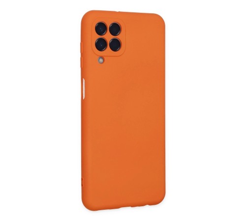 Samsung Galaxy M33 Kılıf Nano içi Kadife Silikon - Turuncu Samsung Galaxy M33 Kılıf Nano içi Kadife Silikon - Turuncu