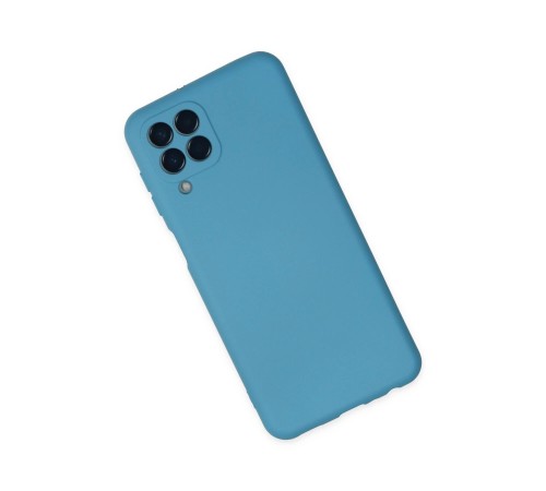 Samsung Galaxy M33 Kılıf Nano içi Kadife Silikon - Mavi Samsung Galaxy M33 Kılıf Nano içi Kadife Silikon - Mavi