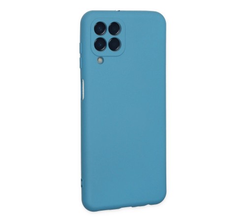 Samsung Galaxy M33 Kılıf Nano içi Kadife Silikon - Mavi Samsung Galaxy M33 Kılıf Nano içi Kadife Silikon - Mavi