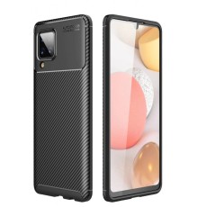 Samsung Galaxy M33 Kılıf Auto Focus Karbon Kapak - Siyah