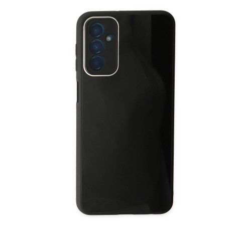 Samsung Galaxy M23 Kılıf Glass Kapak - Siyah Samsung Galaxy M23 Kılıf Glass Kapak - Siyah