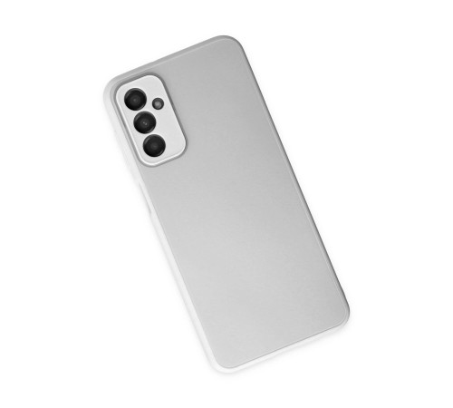 Samsung Galaxy M23 Kılıf Glass Kapak - Beyaz Samsung Galaxy M23 Kılıf Glass Kapak - Beyaz