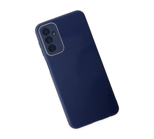Samsung Galaxy M23 Kılıf Glass Kapak - Lacivert Samsung Galaxy M23 Kılıf Glass Kapak - Lacivert