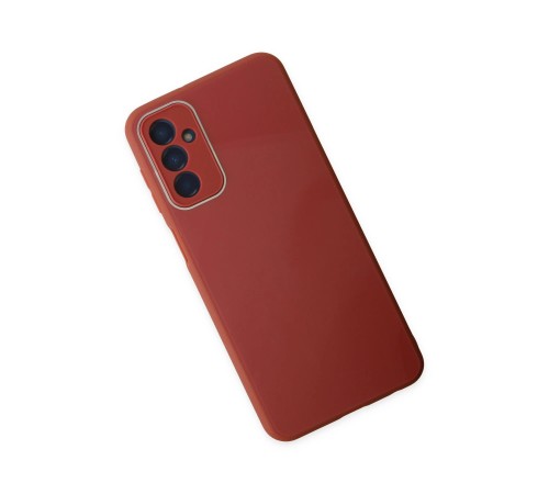 Samsung Galaxy M23 Kılıf Glass Kapak - Bordo Samsung Galaxy M23 Kılıf Glass Kapak - Bordo