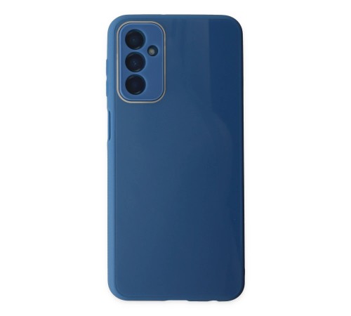 Samsung Galaxy M23 Kılıf Glass Kapak - Mavi Samsung Galaxy M23 Kılıf Glass Kapak - Mavi