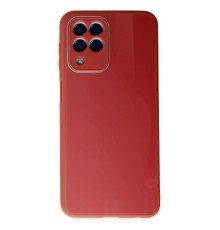 Samsung Galaxy M33 Kılıf Glass Kapak - Bordo