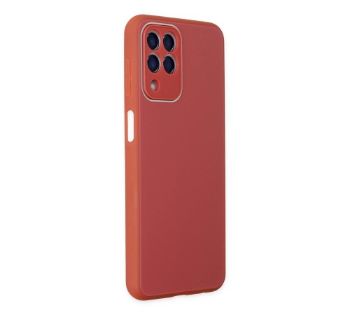 Samsung Galaxy M33 Kılıf Glass Kapak - Bordo Samsung Galaxy M33 Kılıf Glass Kapak - Bordo