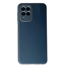 Samsung Galaxy M33 Kılıf Glass Kapak - Mavi