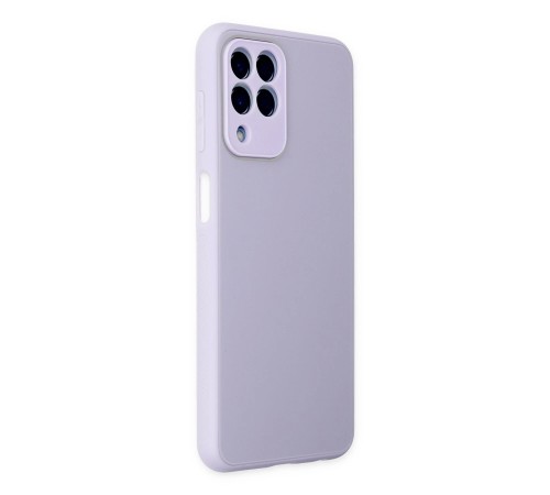 Samsung Galaxy M33 Kılıf Glass Kapak - Lila Samsung Galaxy M33 Kılıf Glass Kapak - Lila