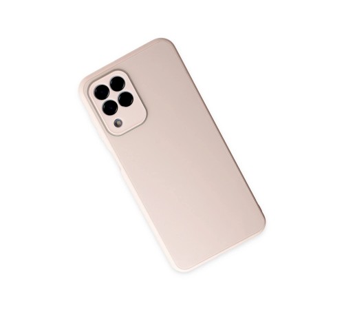 Samsung Galaxy M33 Kılıf Glass Kapak - Pembe Samsung Galaxy M33 Kılıf Glass Kapak - Pembe