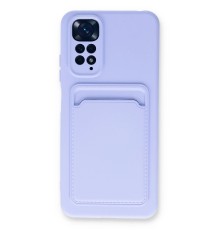 Xiaomi Redmi Note 11S Kılıf Kelvin Kartvizitli Silikon - Lila