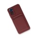 Xiaomi Redmi Note 11S Kılıf Kelvin Kartvizitli Silikon - Bordo
