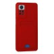 Xiaomi Redmi Note 11 Pro Kılıf Kelvin Kartvizitli Silikon - Kırmızı