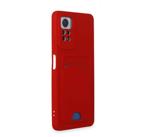 Xiaomi Redmi Note 11 Pro Kılıf Kelvin Kartvizitli Silikon - Kırmızı Xiaomi Redmi Note 11 Pro Kılıf Kelvin Kartvizitli Silikon - Kırmızı