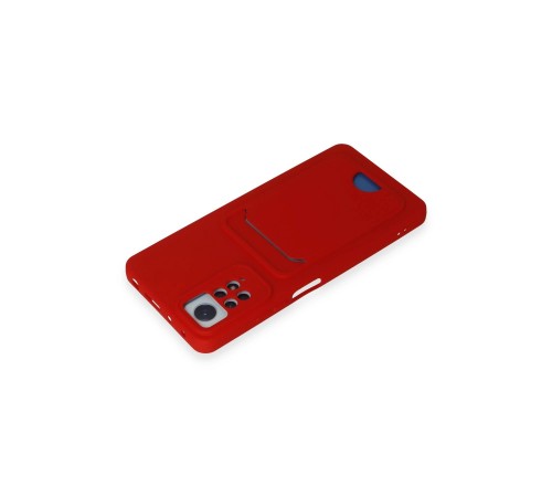Xiaomi Redmi Note 11 Pro Kılıf Kelvin Kartvizitli Silikon - Kırmızı Xiaomi Redmi Note 11 Pro Kılıf Kelvin Kartvizitli Silikon - Kırmızı