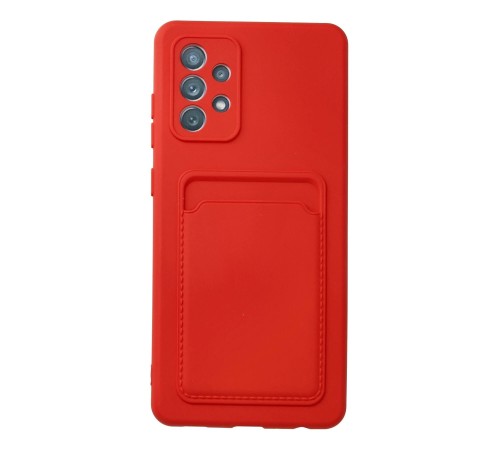 Samsung Galaxy A13 4G Kılıf Kelvin Kartvizitli Silikon - Kırmızı Samsung Galaxy A13 4G Kılıf Kelvin Kartvizitli Silikon - Kırmızı
