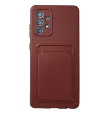 Samsung Galaxy A23 4G Kılıf Kelvin Kartvizitli Silikon - Bordo