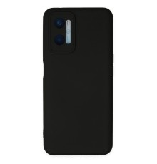 Oppo A96 Kılıf Nano içi Kadife Silikon - Siyah