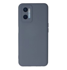 Oppo A96 Kılıf Nano içi Kadife Silikon - Gri