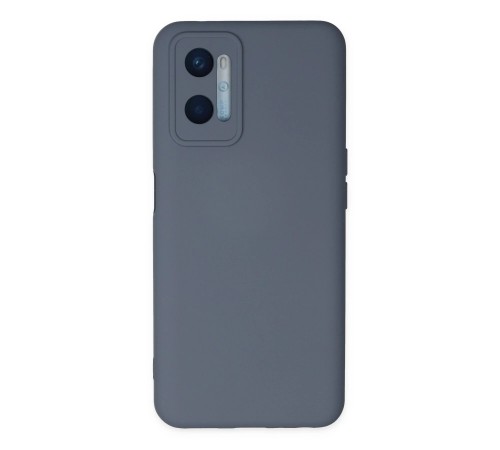 Oppo A96 Kılıf Nano içi Kadife Silikon - Gri Oppo A96 Kılıf Nano içi Kadife Silikon - Gri