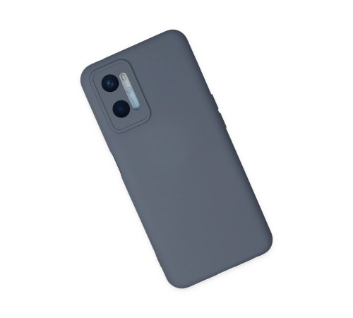 Oppo A96 Kılıf Nano içi Kadife Silikon - Gri Oppo A96 Kılıf Nano içi Kadife Silikon - Gri