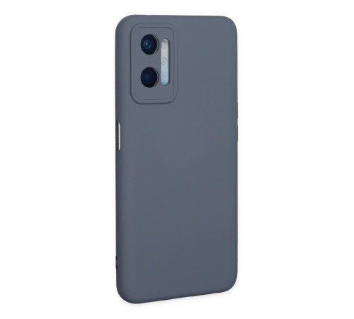 Oppo A96 Kılıf Nano içi Kadife Silikon - Gri Oppo A96 Kılıf Nano içi Kadife Silikon - Gri