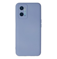 Oppo A96 Kılıf Nano içi Kadife Silikon - Lila