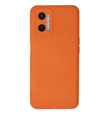 Oppo A96 Kılıf Nano içi Kadife Silikon - Turuncu