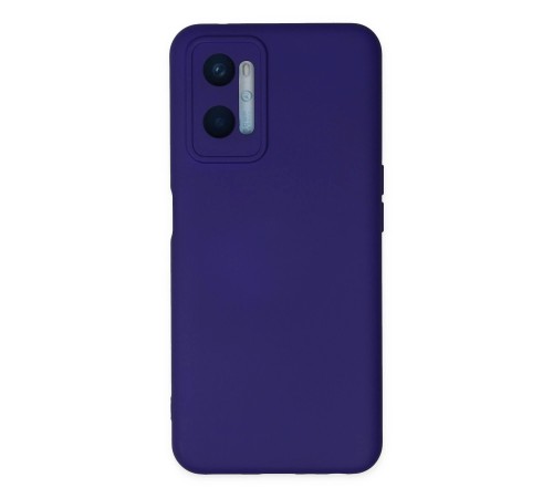 Oppo A96 Kılıf Nano içi Kadife Silikon - Mor Oppo A96 Kılıf Nano içi Kadife Silikon - Mor
