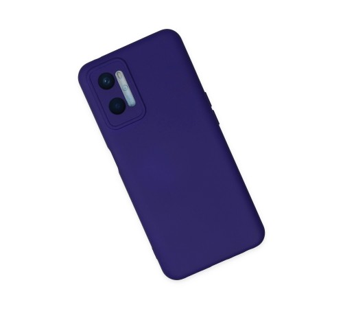 Oppo A96 Kılıf Nano içi Kadife Silikon - Mor Oppo A96 Kılıf Nano içi Kadife Silikon - Mor