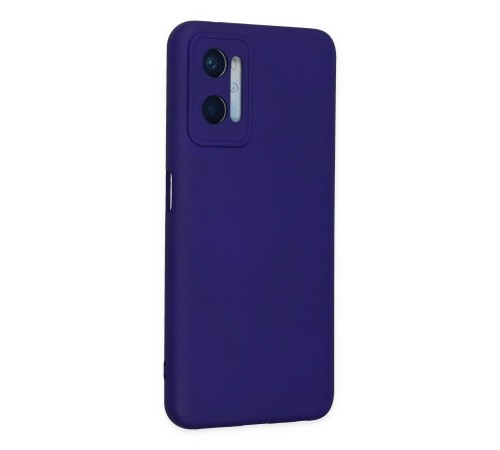 Oppo A96 Kılıf Nano içi Kadife Silikon - Mor Oppo A96 Kılıf Nano içi Kadife Silikon - Mor