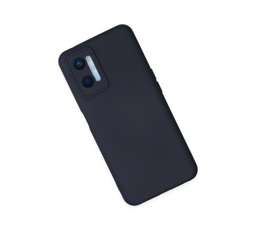 Oppo A96 Kılıf Nano içi Kadife Silikon - Lacivert