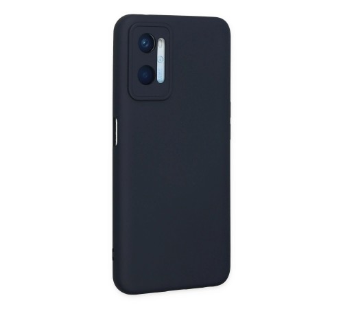 Oppo A96 Kılıf Nano içi Kadife Silikon - Lacivert