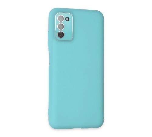Samsung Galaxy A03S Kılıf Lansman Glass Kapak - Turkuaz
