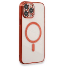 iPhone 13 Pro Max Kılıf Magneticsafe Lazer Silikon - Kırmızı