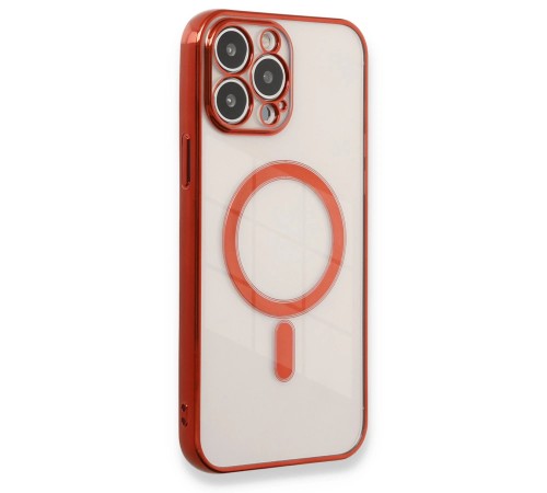 iPhone 13 Pro Max Kılıf Magneticsafe Lazer Silikon - Kırmızı iPhone 13 Pro Max Kılıf Magneticsafe Lazer Silikon - Kırmızı