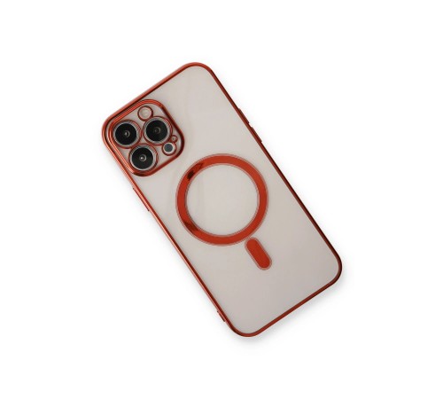 iPhone 13 Pro Max Kılıf Magneticsafe Lazer Silikon - Kırmızı iPhone 13 Pro Max Kılıf Magneticsafe Lazer Silikon - Kırmızı