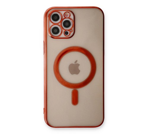 iPhone 12 Pro Kılıf Magneticsafe Lazer Silikon - Kırmızı iPhone 12 Pro Kılıf Magneticsafe Lazer Silikon - Kırmızı