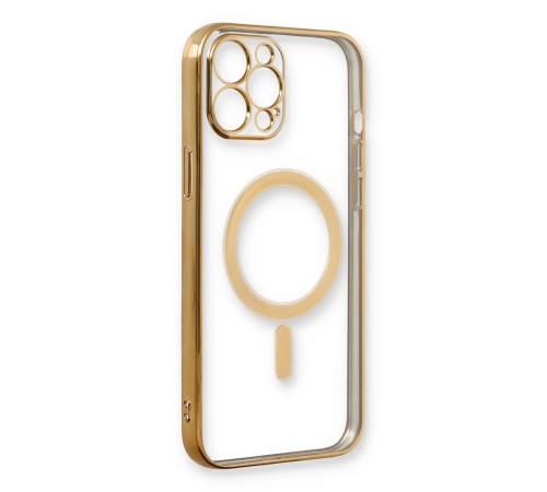 iPhone 12 Pro Kılıf Magneticsafe Lazer Silikon - Gold iPhone 12 Pro Kılıf Magneticsafe Lazer Silikon - Gold