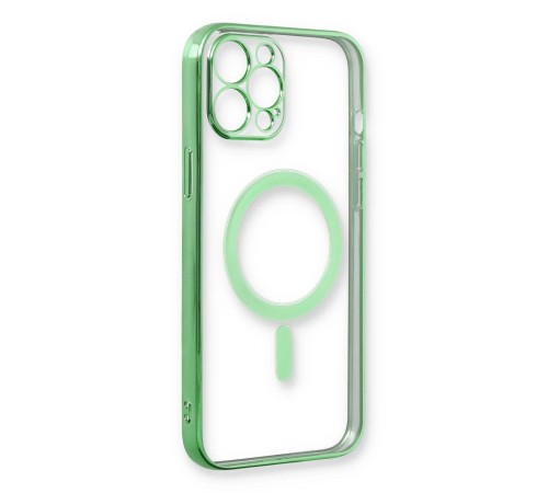 iPhone 12 Pro Kılıf Magneticsafe Lazer Silikon - Haki Yeşil iPhone 12 Pro Kılıf Magneticsafe Lazer Silikon - Haki Yeşil
