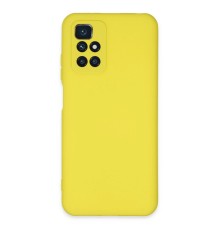 Xiaomi Redmi 10 2022 Kılıf Nano içi Kadife Silikon - Sarı
