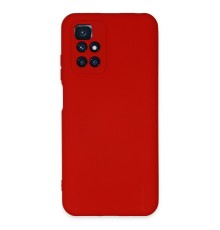Xiaomi Redmi 10 2022 Kılıf Nano içi Kadife Silikon - Kırmızı