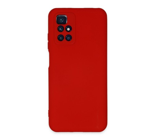 Xiaomi Redmi 10 2022 Kılıf Nano içi Kadife Silikon - Kırmızı Xiaomi Redmi 10 2022 Kılıf Nano içi Kadife Silikon - Kırmızı
